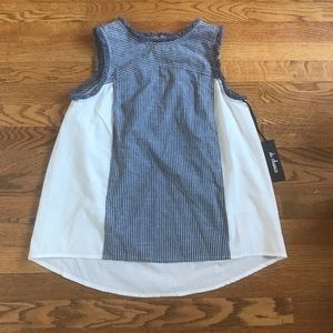 Boutique brand cotton frayed‎ edge tank top NWT M